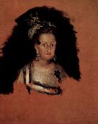 Francisco de Goya hermana de Carlos III oil